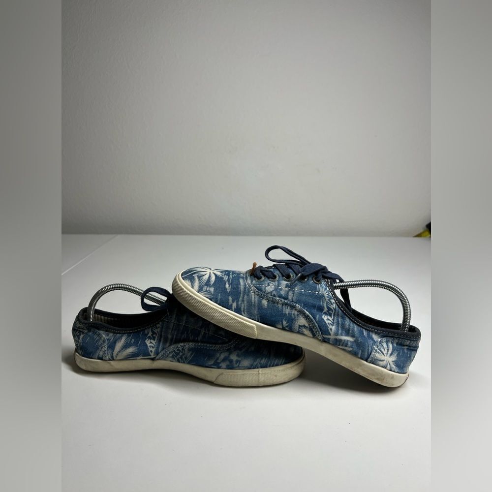 Margarita Ville blue Island themed Flat Sneakers Size 8,5 - Picture 5 of 7